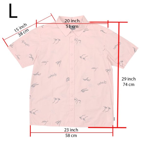 RVCA Johanna Gestures Pink Short Sleeve Button New - Picture 6 of 13